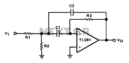 Multiple-feedback bandpass filter circuit