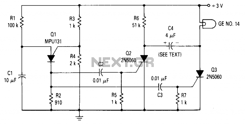 Low voltage lamp flasher circuit