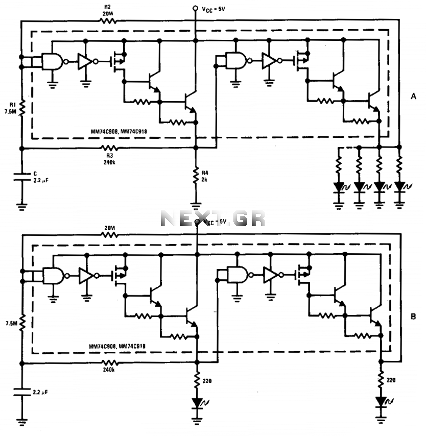 High drive oscillator-flasher circuit