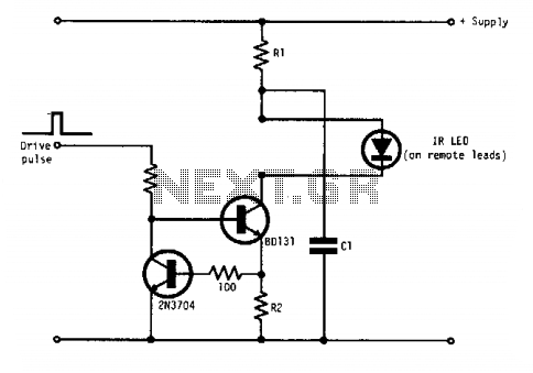 Pulsed infrared diode circuit
