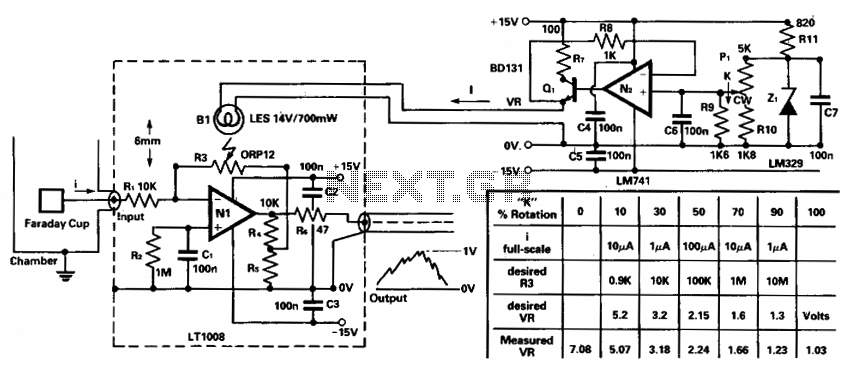Current-collector head-amplifier circuit