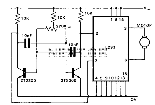 Bi-directional motor control – Circuit Schematic