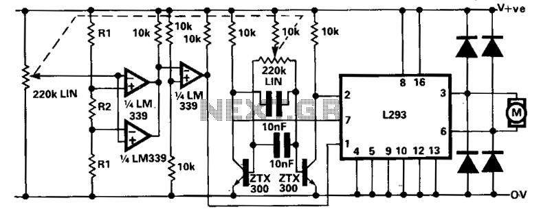 Motor speed control circuit – Circuit Schematic
