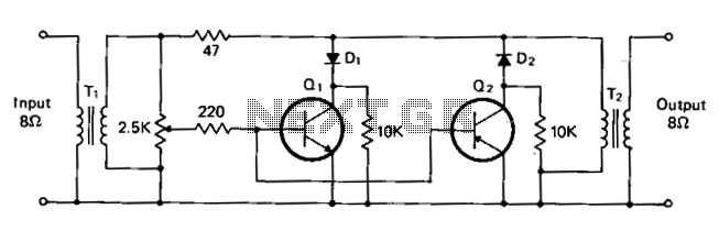 Audio-powered noise clipper circuit