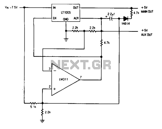 Memory save on power-down circuit