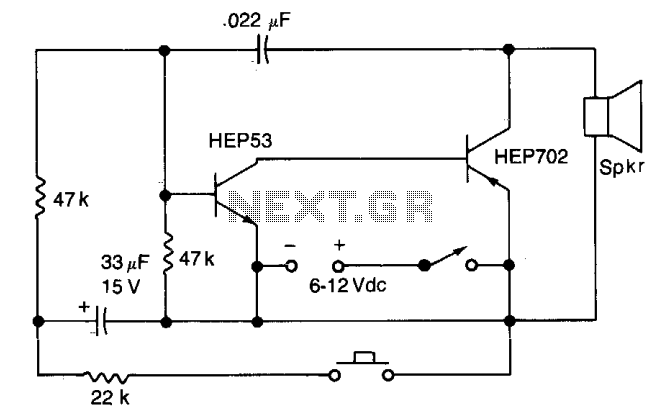 Yelp oscillator circuit