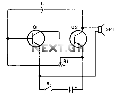 Code practice oscillator II circuit