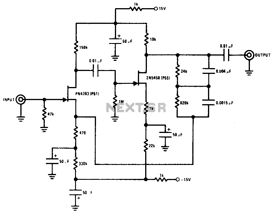 Magnetic pickup phono preamplifier circuit