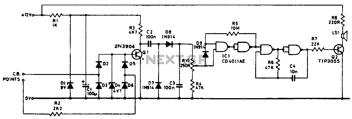 Speed alarm circuit