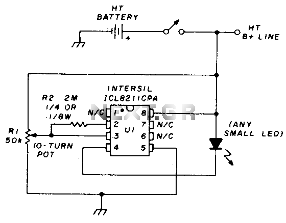 Precision battery voltage monitor circuit