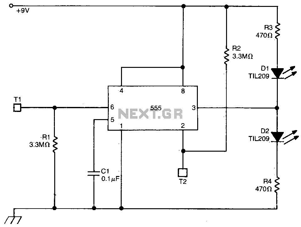 Touch triggered bistable circuit