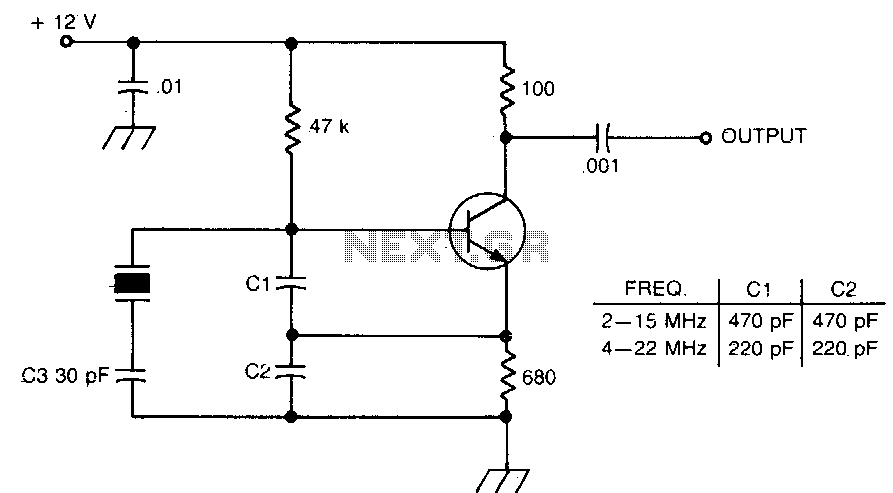 Crystal oscillator circuit
