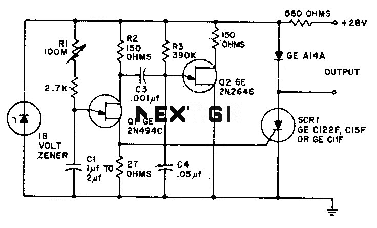Ultra-precise long time delay relay circuit