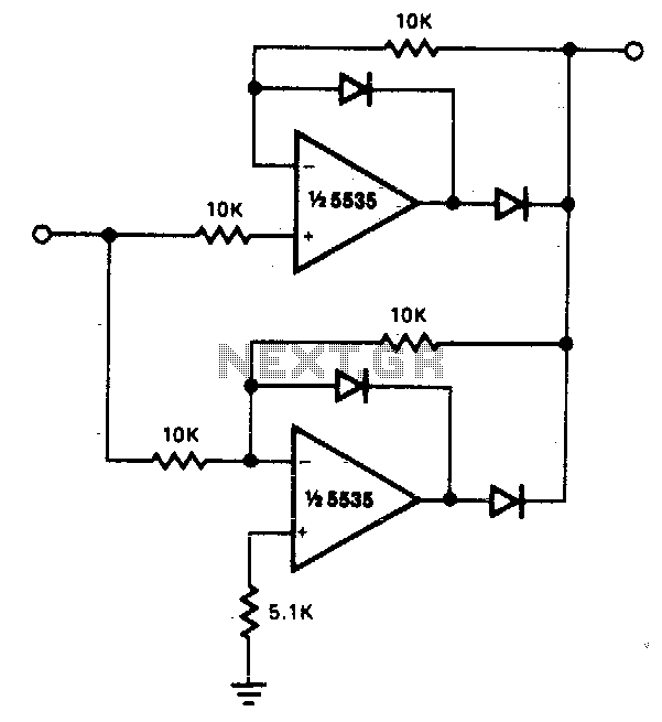 Precision full wave rectifier circuit