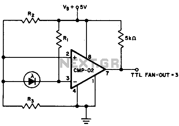 Precision photodiode level detector circuit