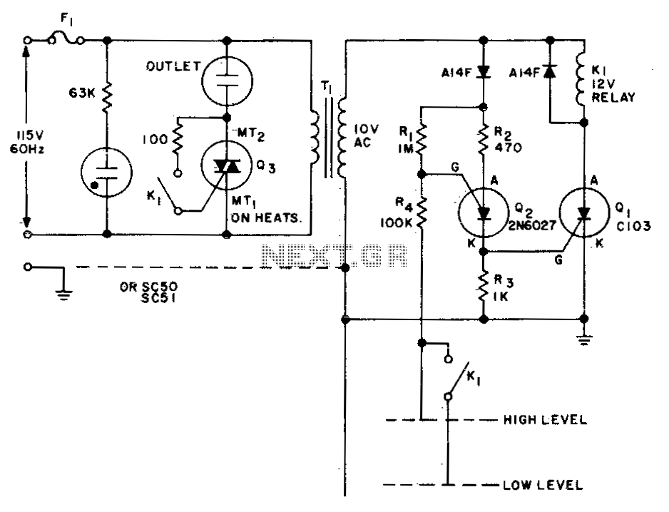Liquid level control circuit