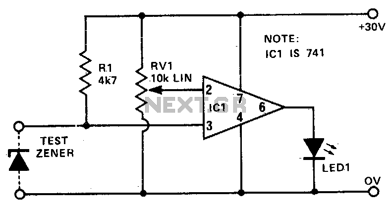 Zener tester circuit
