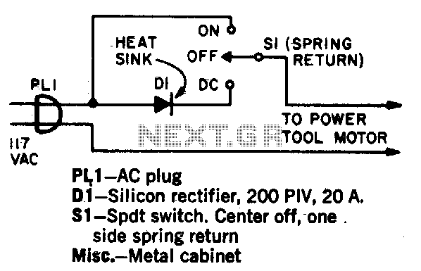 AC motor brake circuit