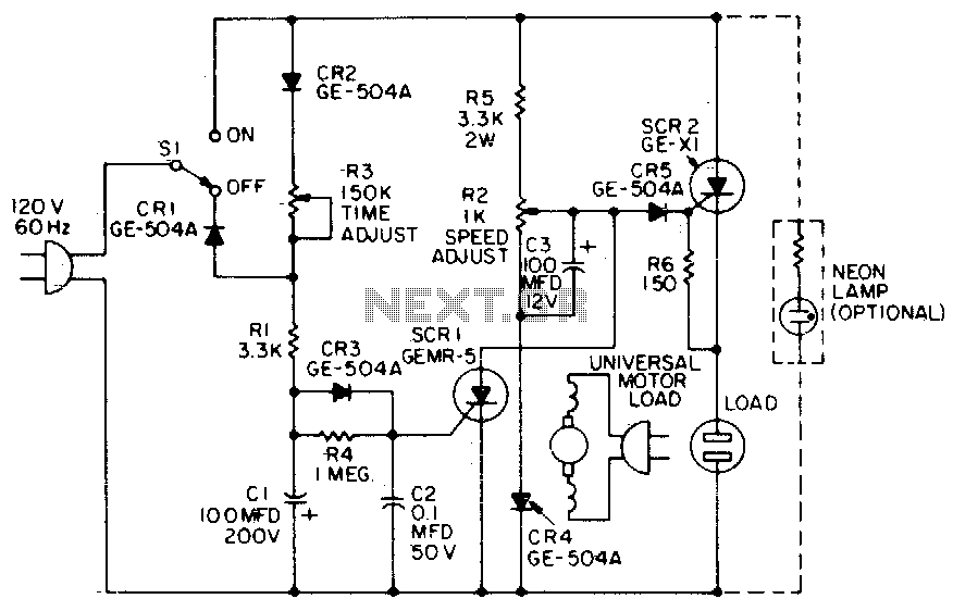 Universal motor control circuit