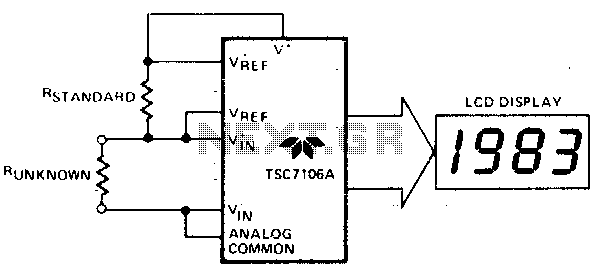 Ratiometric resistance measurement circuit