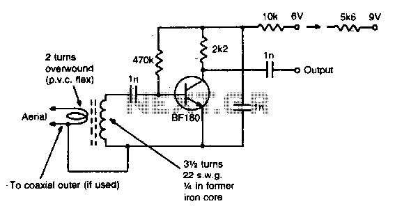 Vhf preamplifier circuit