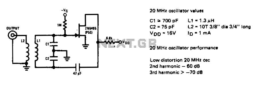 Low distortion oscillator circuit