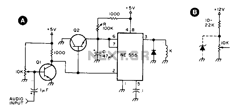 Audio operated relay circuit