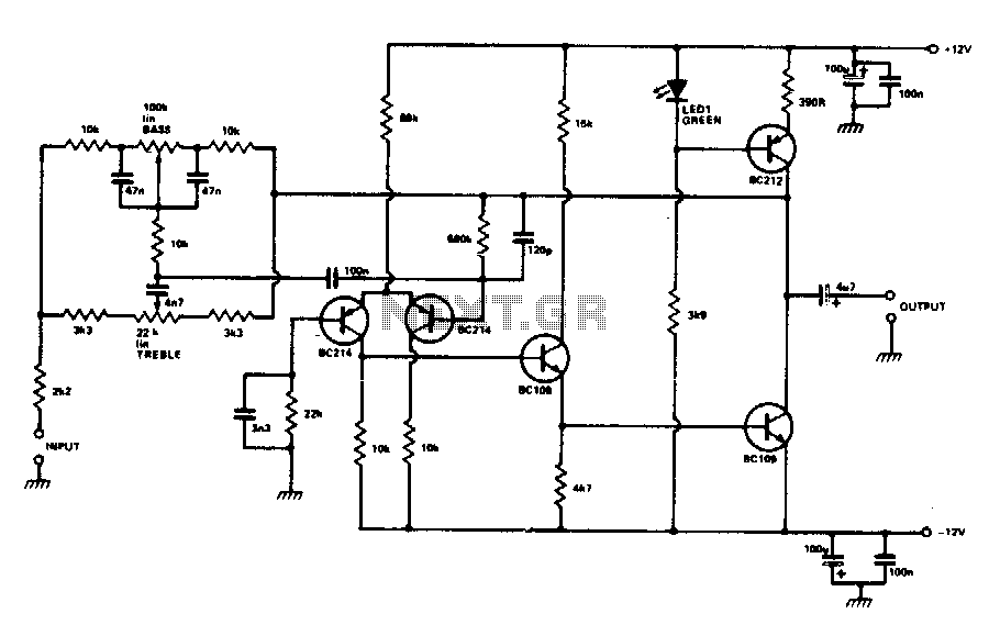 High quality tone control circuit