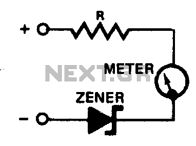 Suppressed zero meter circuit
