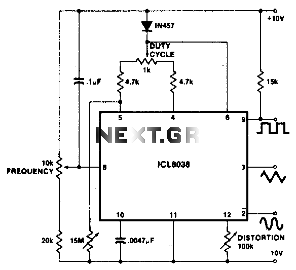Variable audio oscillator 20hz to 20Khz circuit