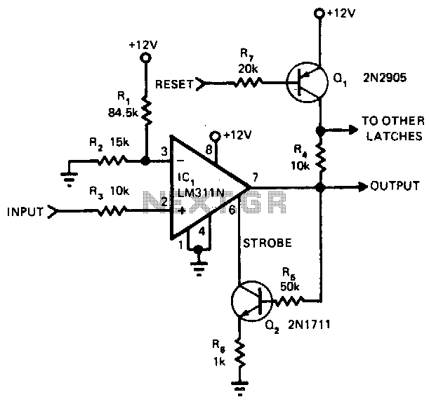 Comparator-latch circuit