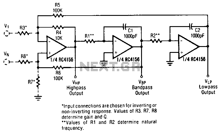 State-variable-active-filter circuit