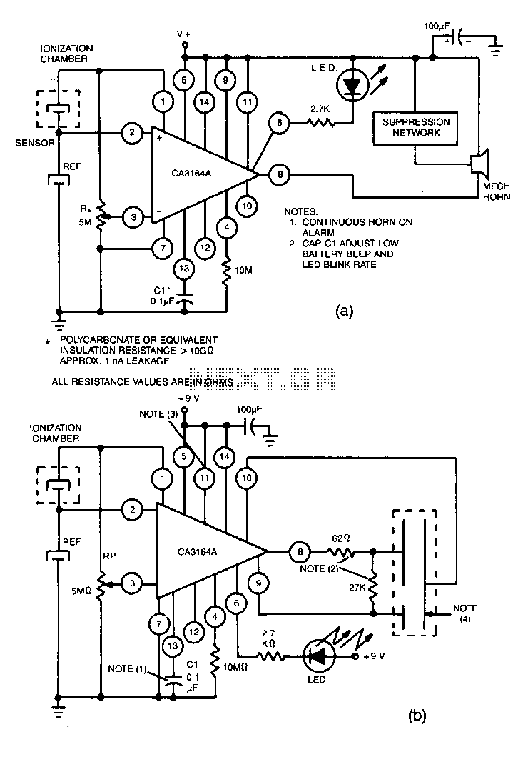 Smoke-detector circuit