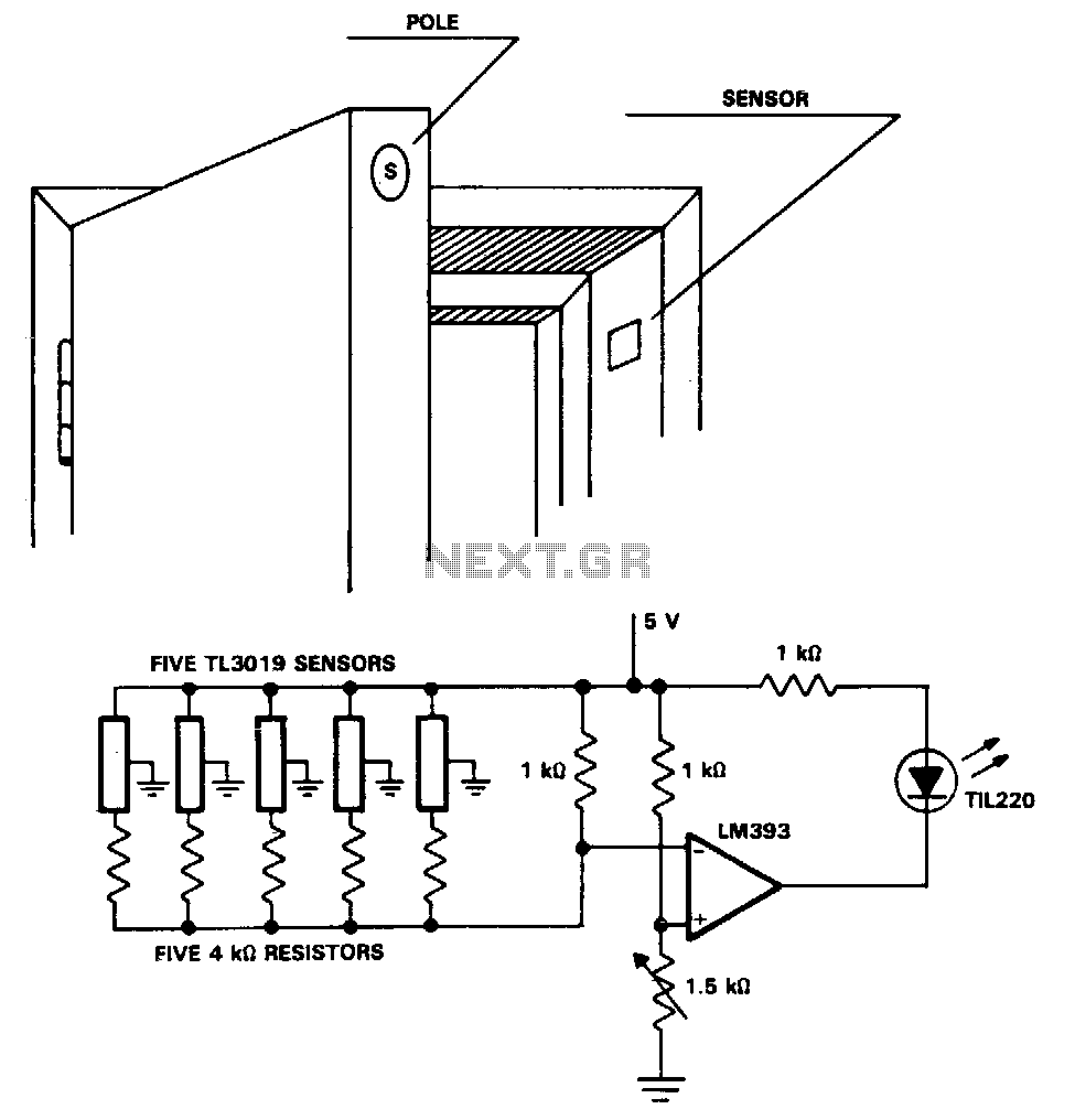 Security-door-ajar-alarm circuit