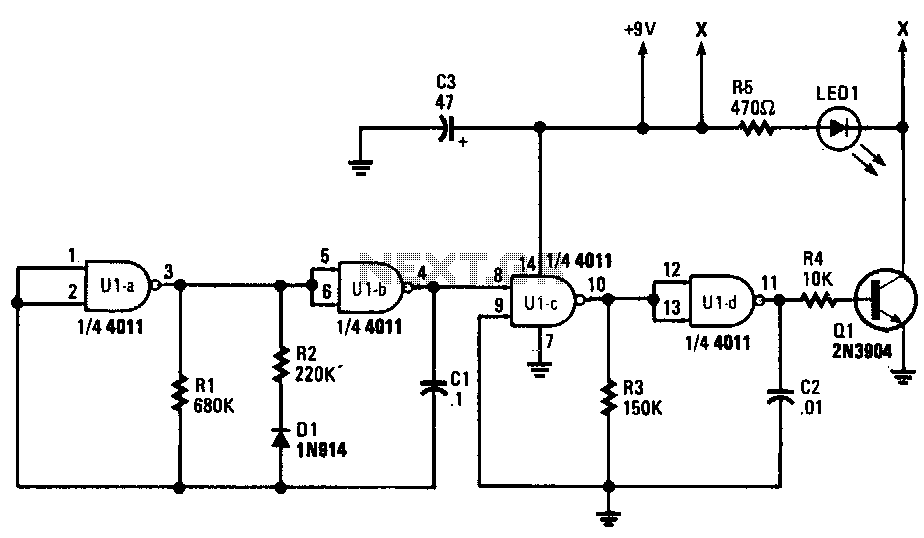 Digital-ir-transmitter circuit