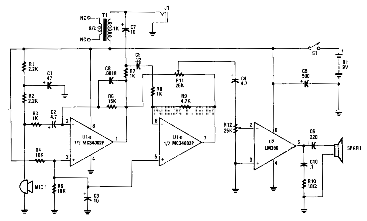 Hands-off-intercom circuit