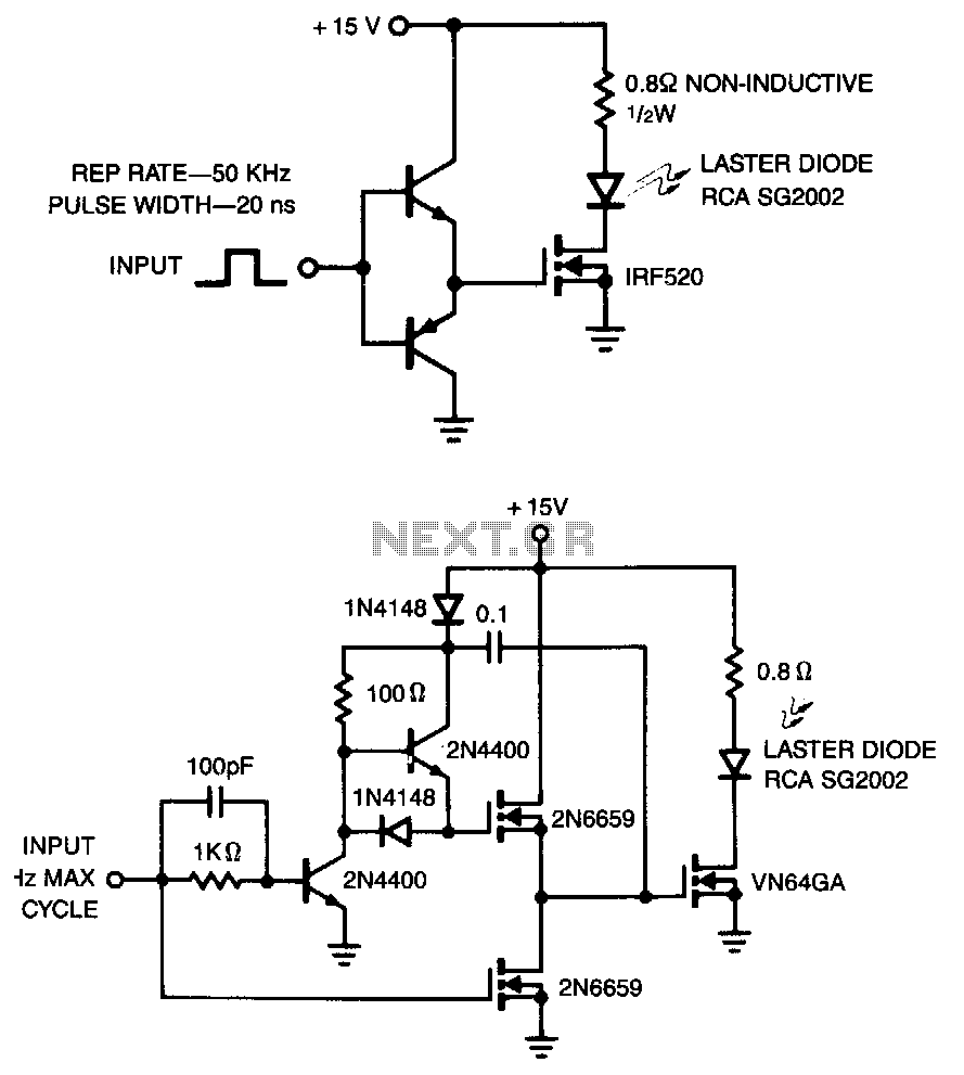 Laser-diode-pulsers circuit
