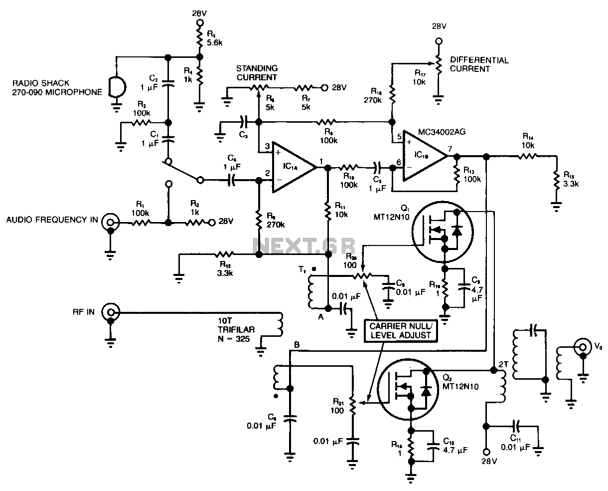 Rf-modulator circuit