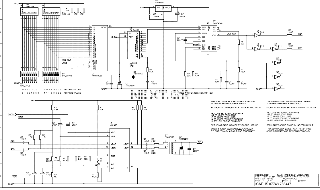 Radio Glen Transmitter circuit