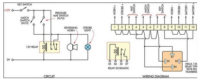 Low Cost Burglar Alarm For Boats circuit