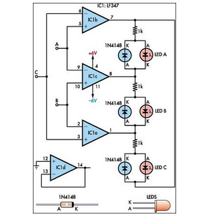 Maximum Minimum Voltage Indicator circuit