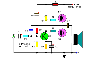 30 Watt Audio Power Amplifier circuit