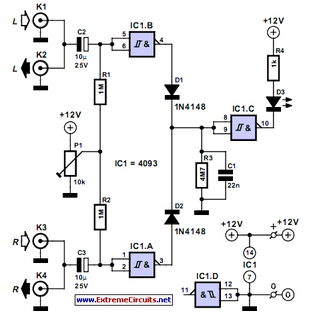 Simple Audio Peak Detector circuit
