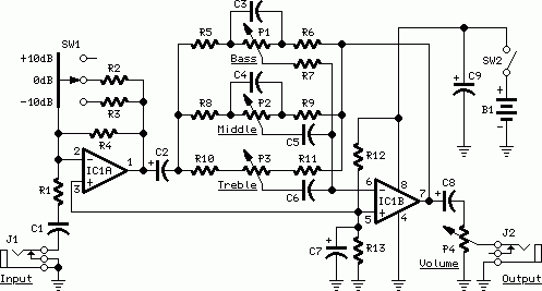 Guitar Control circuit
