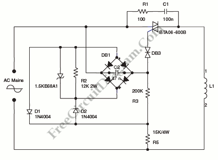  Synchronized Mains Voltage Power Control – Circuit Schematic