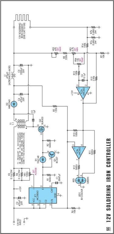 Temperature-Controlled Soldering Iron circuit