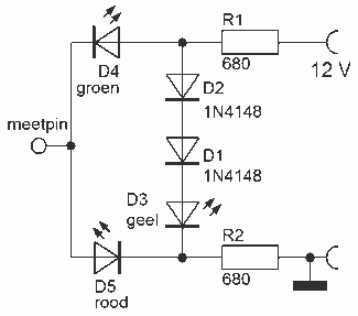 Automotive voltage tester schematic circuit