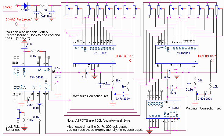 PLL Hum Cancellation Circuit