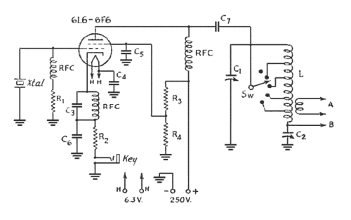 The Ecology of the Oscillator Transmitter – Circuit Schematic