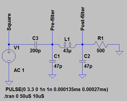 Generating a simple sine wave – Circuit Schematic